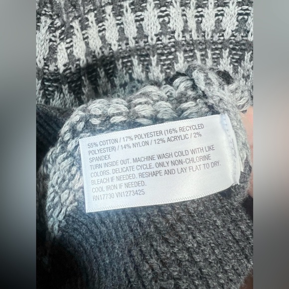 NWT Men's Fair Isle Design Ribbed Pullover Sweater Goodfellow & Co Gray Black L - Picture 8 of 8